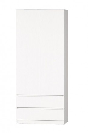 МС "Хилтон" Шкаф №3 900 (Белый текстурный) в Тавде - tavda.mebel24.online | фото 2