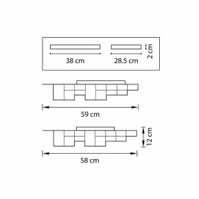 Накладной светильник Lightstar Favo LED 750121 в Тавде - tavda.mebel24.online | фото 2