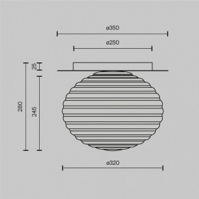 Накладной светильник Maytoni Reels MOD268CL-01B в Тавде - tavda.mebel24.online | фото 3