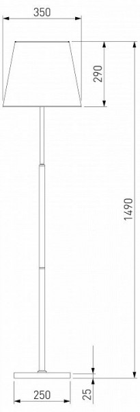 Настольная лампа декоративная Eurosvet Ozark 01156/1 латунь в Тавде - tavda.mebel24.online | фото 2