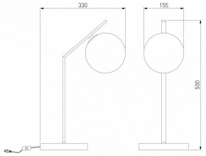 Настольная лампа декоративная Eurosvet Shape 01213/1 хром в Тавде - tavda.mebel24.online | фото 3