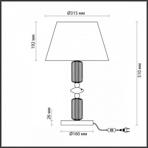 Настольная лампа декоративная Odeon Light Candy 4861/1TA в Тавде - tavda.mebel24.online | фото 4