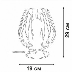 Настольная лампа декоративная Vitaluce V4296 V4296-0/1L в Тавде - tavda.mebel24.online | фото 3