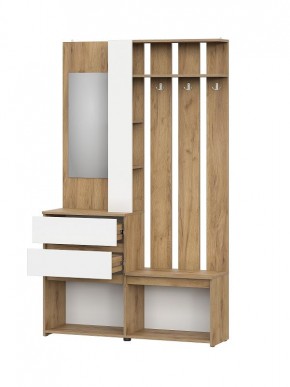 НЕКСТ 1 Вешалка с зеркалом + Шкаф 2-х ств. с ящиками в Тавде - tavda.mebel24.online | фото 5