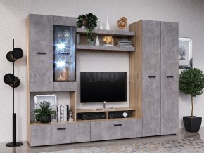 Нэнси New Полка (ЛДСП) Бетон светлый/Сонома в Тавде - tavda.mebel24.online | фото 2