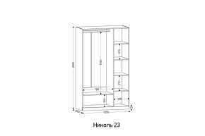 НИКОЛЬ 23 шкаф 3-х створчатый в Тавде - tavda.mebel24.online | фото 2