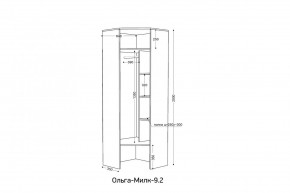 ОЛЬГА-МИЛК 9.2 Шкаф угловой с зеркалом в Тавде - tavda.mebel24.online | фото 2