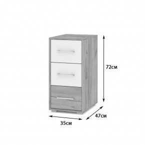 ОЛИВИЯ Детская (модульная) дуб серый/белый в Тавде - tavda.mebel24.online | фото 5