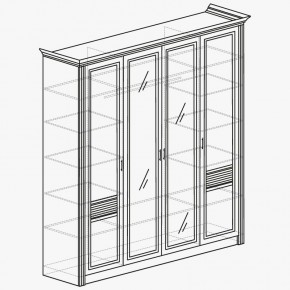 ОРЛЕАН Спальный гарнитур (модульный) ясень белый в Тавде - tavda.mebel24.online | фото 5