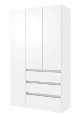 ПАРУС Шкаф 3-х ств. 1200 (белый) в Тавде - tavda.mebel24.online | фото