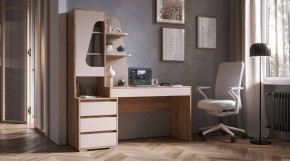ПИФАГОР Стол компьютерный (дуб вотан/кашемир) в Тавде - tavda.mebel24.online | фото