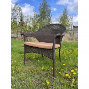 Плетеное кресло LV-140B-Brown с подушкой в комплекте в Тавде - tavda.mebel24.online | фото