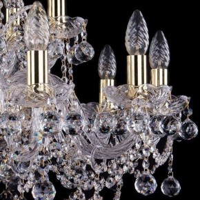 Подвесная люстра Bohemia Ivele Crystal 1411 1411/10+5/240/G/Balls в Тавде - tavda.mebel24.online | фото 2