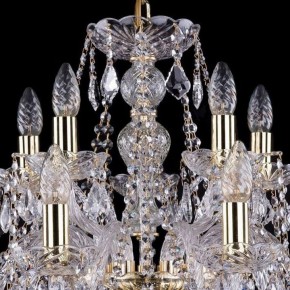 Подвесная люстра Bohemia Ivele Crystal 1411 1411/10+5/240/G/Leafs в Тавде - tavda.mebel24.online | фото 4