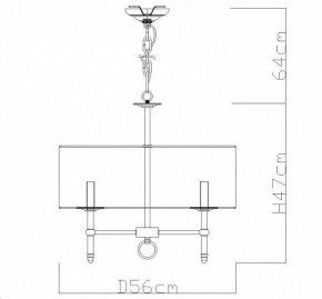 Подвесная люстра Divinare Candela 1162/01 LM-5 в Тавде - tavda.mebel24.online | фото 4