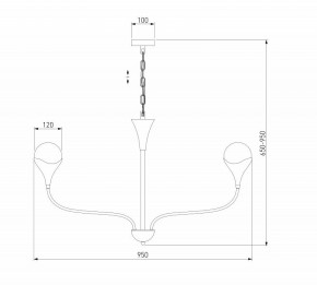 Подвесная люстра Eurosvet Calyx 60169/8 никель в Тавде - tavda.mebel24.online | фото 3