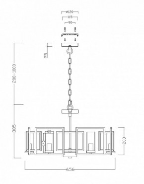 Подвесная люстра Maytoni Bowi H009PL-06G в Тавде - tavda.mebel24.online | фото 4