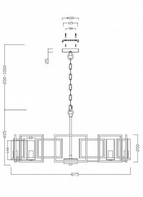 Подвесная люстра Maytoni Bowi H009PL-08G в Тавде - tavda.mebel24.online | фото 4