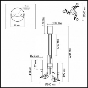 Подвесная люстра Odeon Light Lark 5431/6L в Тавде - tavda.mebel24.online | фото 5