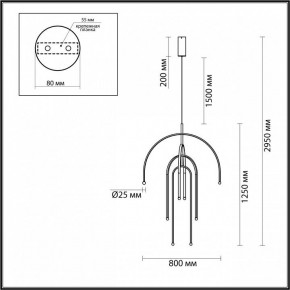 Подвесная люстра Odeon Light Memfi 6633/95L в Тавде - tavda.mebel24.online | фото