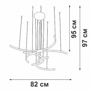 Подвесная люстра Vitaluce V3777 V3777-0/4S в Тавде - tavda.mebel24.online | фото 5