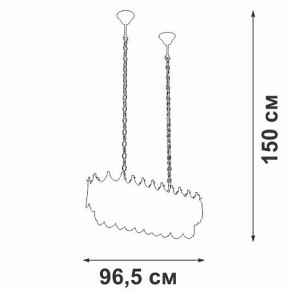 Подвесная люстра Vitaluce V58120 V58120-8/11 в Тавде - tavda.mebel24.online | фото 3