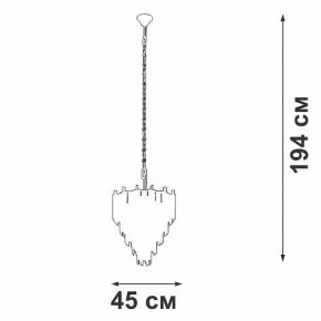 Подвесная люстра Vitaluce V58560 V58560-8/10 в Тавде - tavda.mebel24.online | фото 3