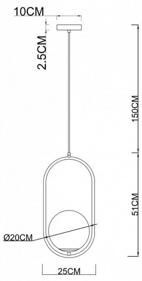 Подвесной светильник Arte Lamp Matisse A7746SP-1AB в Тавде - tavda.mebel24.online | фото 3