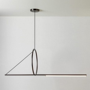Подвесной светильник Imperiumloft Suspension Cercle Et Trait – Graphite Satine 40.1282-0 в Тавде - tavda.mebel24.online | фото