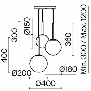 Подвесной светильник Maytoni Basic form MOD321PL-03W в Тавде - tavda.mebel24.online | фото 7