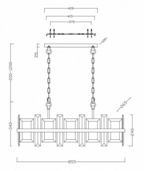 Подвесной светильник Maytoni Cerezo MOD201PL-08N в Тавде - tavda.mebel24.online | фото 4