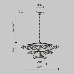 Подвесной светильник Maytoni Costa MOD394PL-01BS1 в Тавде - tavda.mebel24.online | фото 5