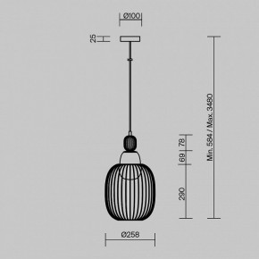 Подвесной светильник Maytoni Levitation MOD376PL-01G1 в Тавде - tavda.mebel24.online | фото 5