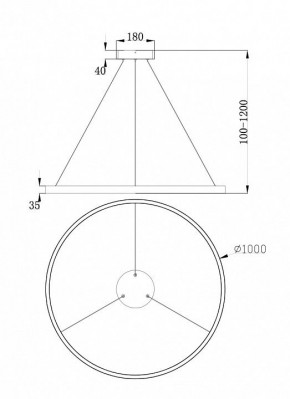 Подвесной светильник Maytoni Rim MOD058PL-L54BS4K в Тавде - tavda.mebel24.online | фото 4