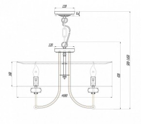 Подвесной светильник Maytoni Roma ARM006PL-06G в Тавде - tavda.mebel24.online | фото 3