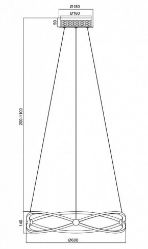 Подвесной светильник Maytoni Weave MOD062PL-L45CH3K в Тавде - tavda.mebel24.online | фото 5