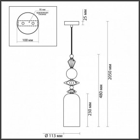 Подвесной светильник Odeon Light Bizet 4855/1 в Тавде - tavda.mebel24.online | фото