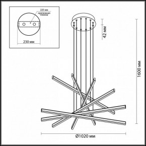 Подвесной светильник Odeon Light Rudy 3890/96L в Тавде - tavda.mebel24.online | фото 6