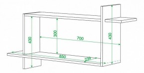 Полка книжная Домино нельсон ПК-16 в Тавде - tavda.mebel24.online | фото 2