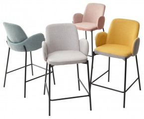 Полубарный стул NYX (H=65cm) VF106 желтый / VF120 серый М-City в Тавде - tavda.mebel24.online | фото 4