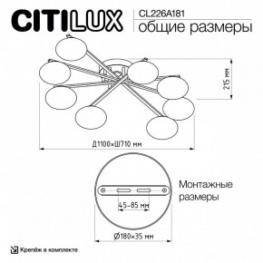 Потолочная люстра Citilux Atman Smart CL226A181 в Тавде - tavda.mebel24.online | фото 10