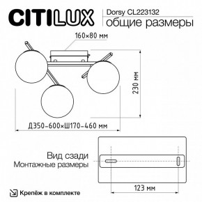 Потолочная люстра Citilux Dorsy CL223132 в Тавде - tavda.mebel24.online | фото 12