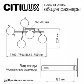 Потолочная люстра Citilux Dorsy CL223152 в Тавде - tavda.mebel24.online | фото 10