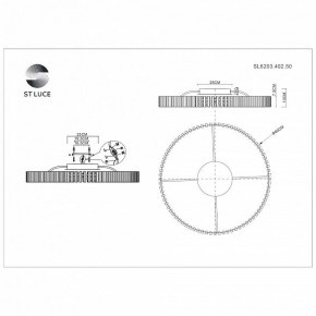 Потолочная люстра ST-Luce Estense SL6203.402.50 в Тавде - tavda.mebel24.online | фото 3