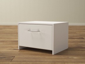 PROxSON Тумба Varna (ЛДСП Белая+экокожа Белый/Белый) 51x40 в Тавде - tavda.mebel24.online | фото