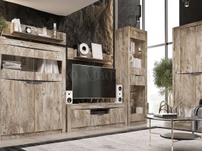 Ривьера Тумба ТВ (Дуб Юкон-Бетон темный) в Тавде - tavda.mebel24.online | фото 3