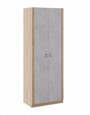 Шкаф 2 двери Глэдис М22 (Дуб Золотой/Цемент светлый) в Тавде - tavda.mebel24.online | фото