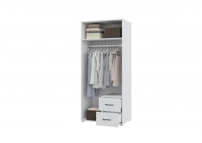 Шкаф 2-х створчатый с ящиками VICTOR (Белый) в Тавде - tavda.mebel24.online | фото 2