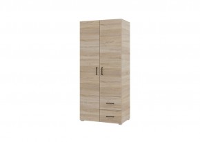 Шкаф 2-х створчатый с ящиками VICTOR (Сонома) в Тавде - tavda.mebel24.online | фото
