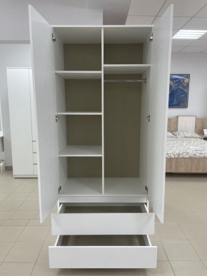 Шкаф 2-ств. с 2 ящиками "Бьянко" в Тавде - tavda.mebel24.online | фото 2